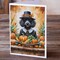 Edge Collections - 5" x 7" - Multicolor - Poodle Thanksgiving Greeting Cards with Envelopes - 8 Pieces